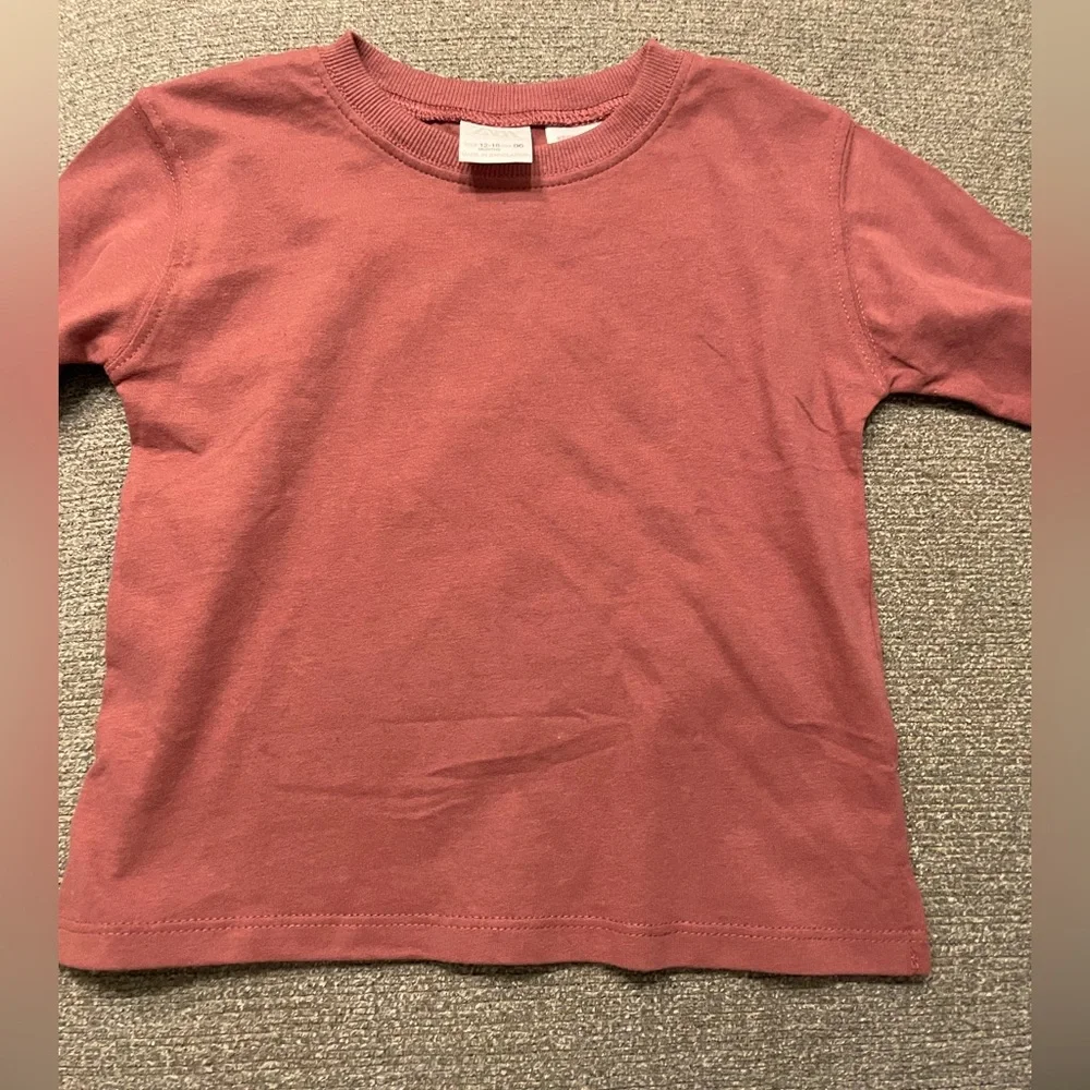 Long Sleeve Tee- Rust Color - Picture 1 of 1